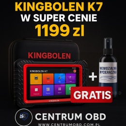 [PROMOCJA] KINGBOLEN K7 OBD2 FULL 3 LATA AKTUALIZACJI j. POLSKI + Niewidzialna wycieraczka 100ml